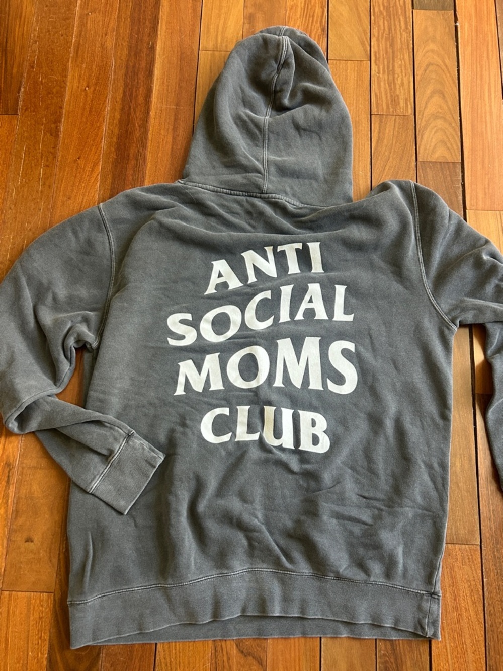 Anti Social Moms Club Gray Hoodie - hubs and hers